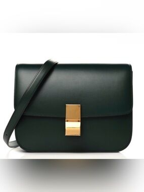 Celine Classic Box Bag Medium Amazone Green
